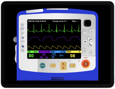 Med Sim App X Cardiac Monitor